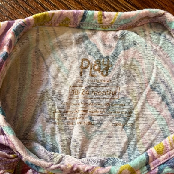 Little Sleepies Twirl Dress with Bodysuit - Pink Marble Swirl - 24mo - Picture 3 of 3